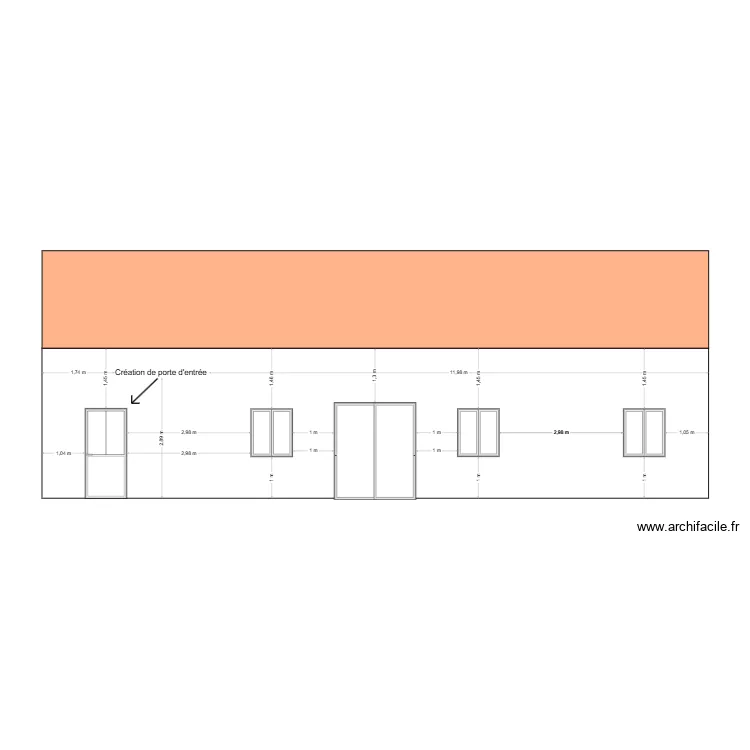 plan facade calviac modif. Plan de 0 pièce et 0 m2