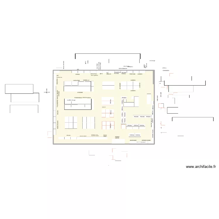 MAG 3.1. Plan de 1  et 281 m²