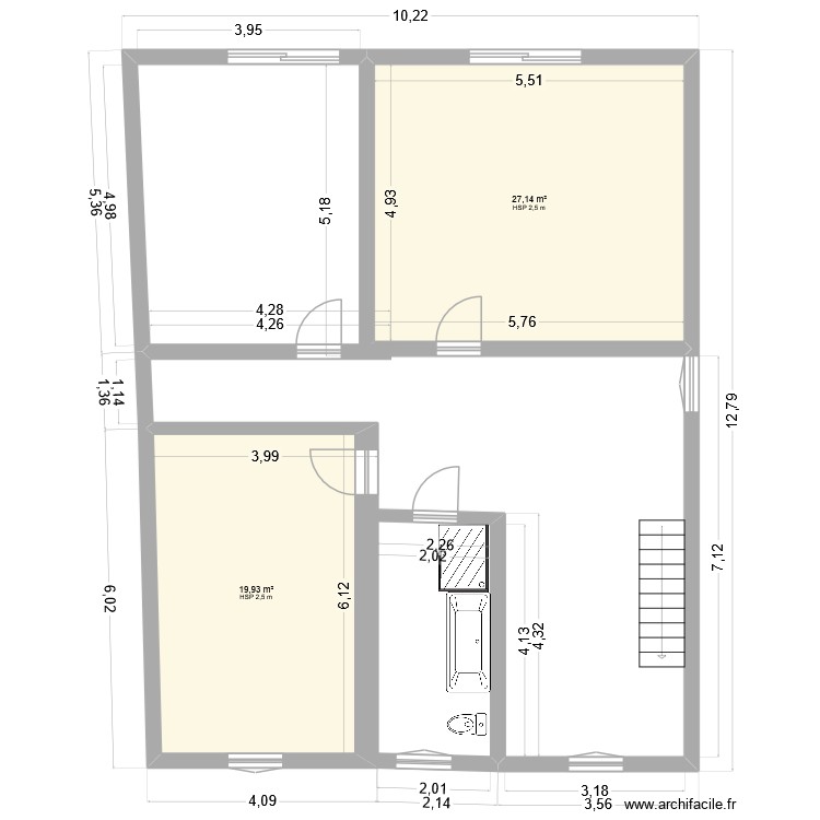 1 etage. Plan de 0 pièce et 0 m2