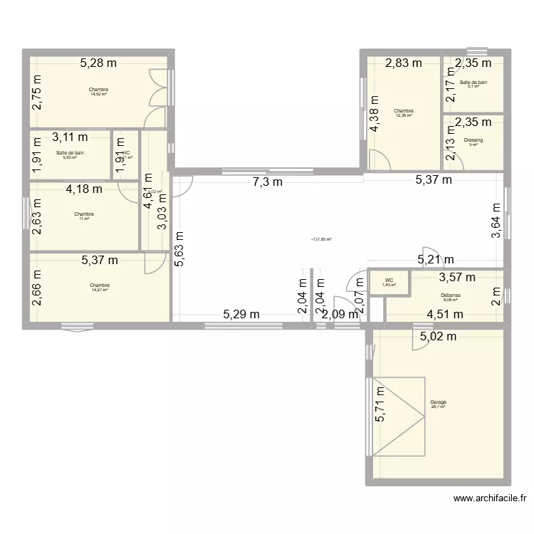 projet 2 enU. Plan de 13 et 174 m² projet 2 enU. Plan de 13 et 174 m²
