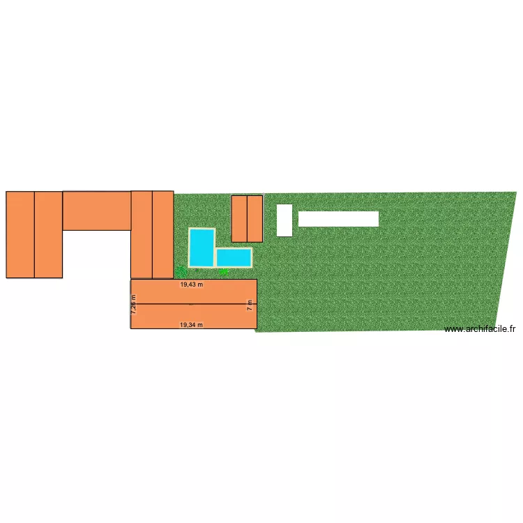 MAISON. Plan de 1 et 138 m² MAISON. Plan de 1 et 138 m²