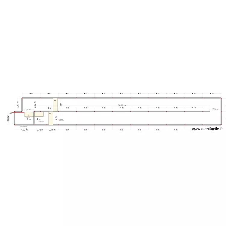Plan de fosse rouquet. Plan de 