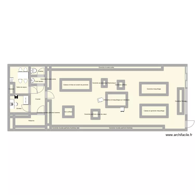 plan marionnaud. Plan de 