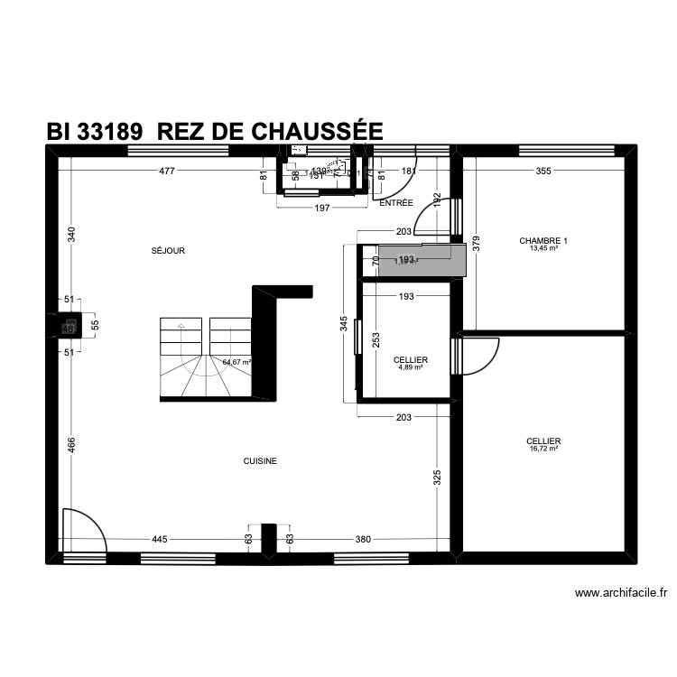 BI 33189. Plan de 0 pièce et 0 m2 BI 33189. Plan de 0 pièce et 0 m2