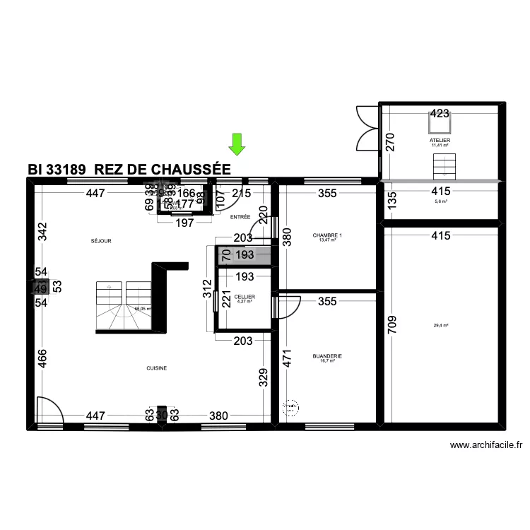 BI 33189. Plan de 22 et 297 m² BI 33189. Plan de 22 et 297 m²