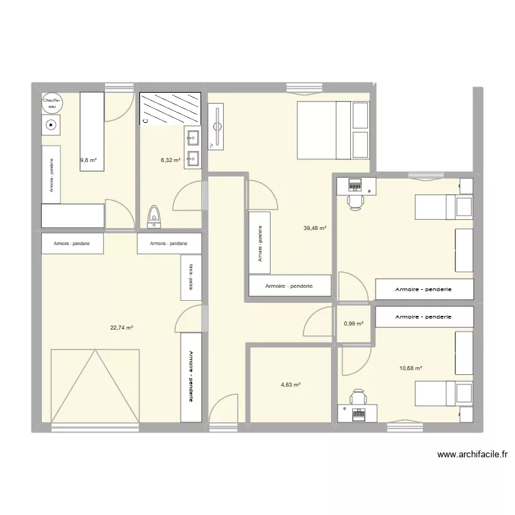 rdc travaux Elise standard. Plan de 7 et 94 m² rdc travaux Elise standard. Plan de 7 et 94 m²