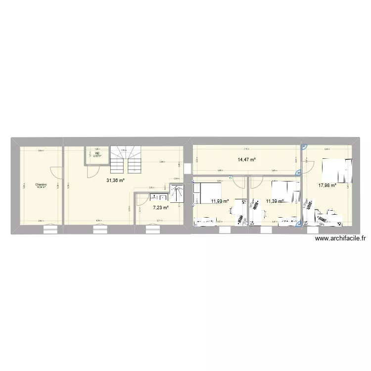 Keranfiol Etage. Plan de 