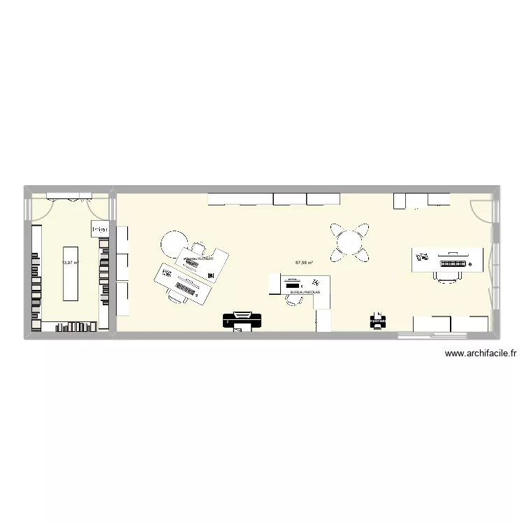 plan renove. Plan de 2  et 82 m²