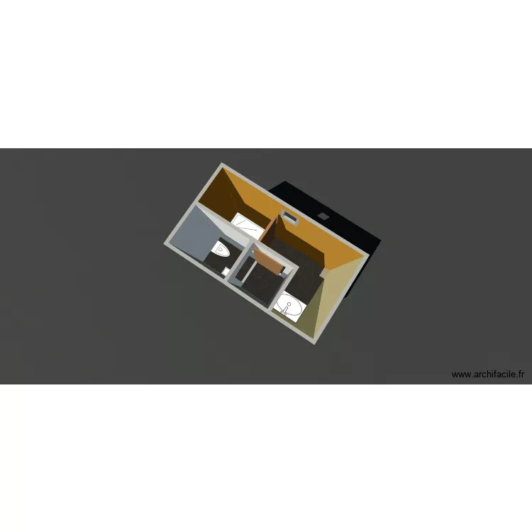 SDB Plougrescant. Plan de 3 Pièces et 5 m² SDB Plougrescant. Plan de 3 Pièces et 5 m²