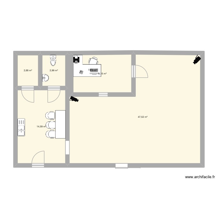 menuiseri ronis. Plan de 0 pièce et 0 m2