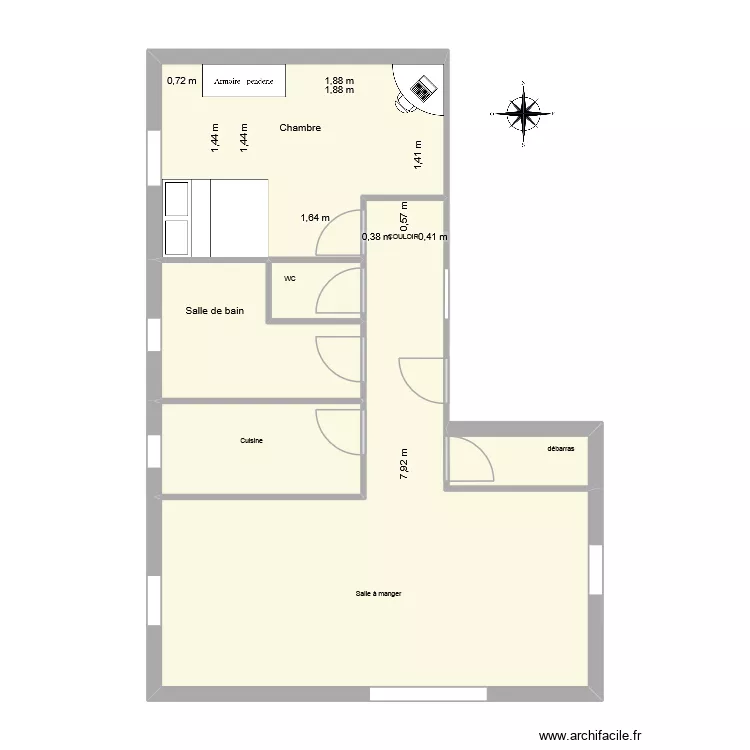 appartement f2 lucas rival. Plan de 6 et 65 m² appartement f2 lucas rival. Plan de 6 et 65 m²