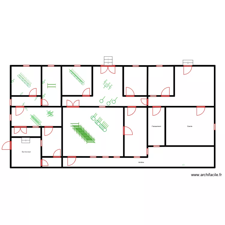 circuit lumiere du Maternité DJODJI-ZOUME. Plan de circuit lumiere du Maternité DJODJI-ZOUME. Plan de