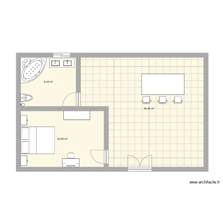 numeratie plan. Plan de 3  et 73 m²