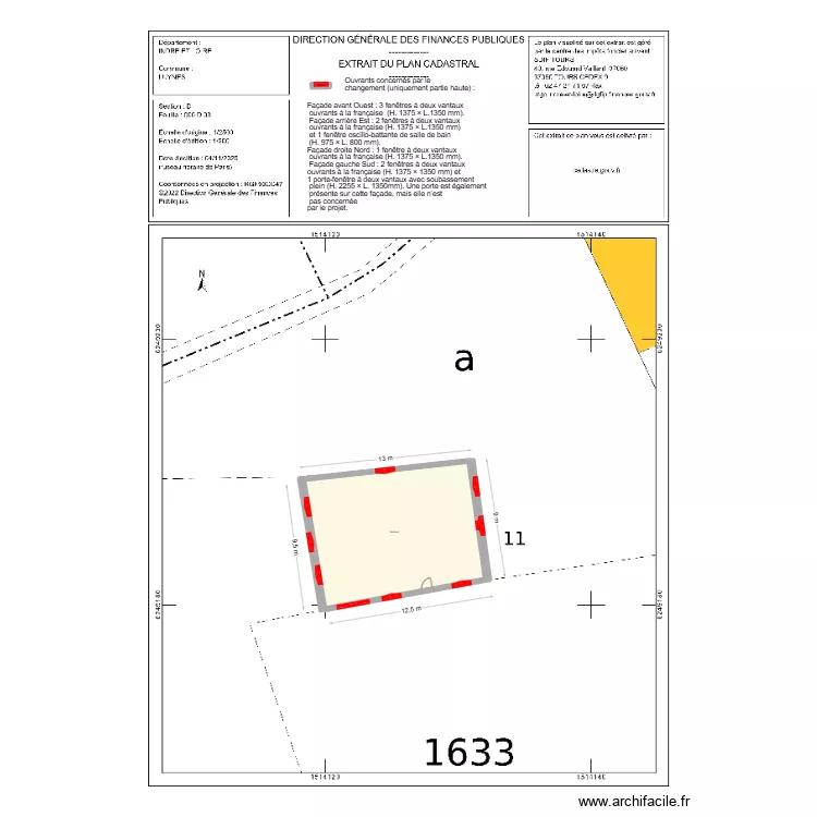 DP02 CORNEJO FENETRES. Plan de DP02 CORNEJO FENETRES. Plan de