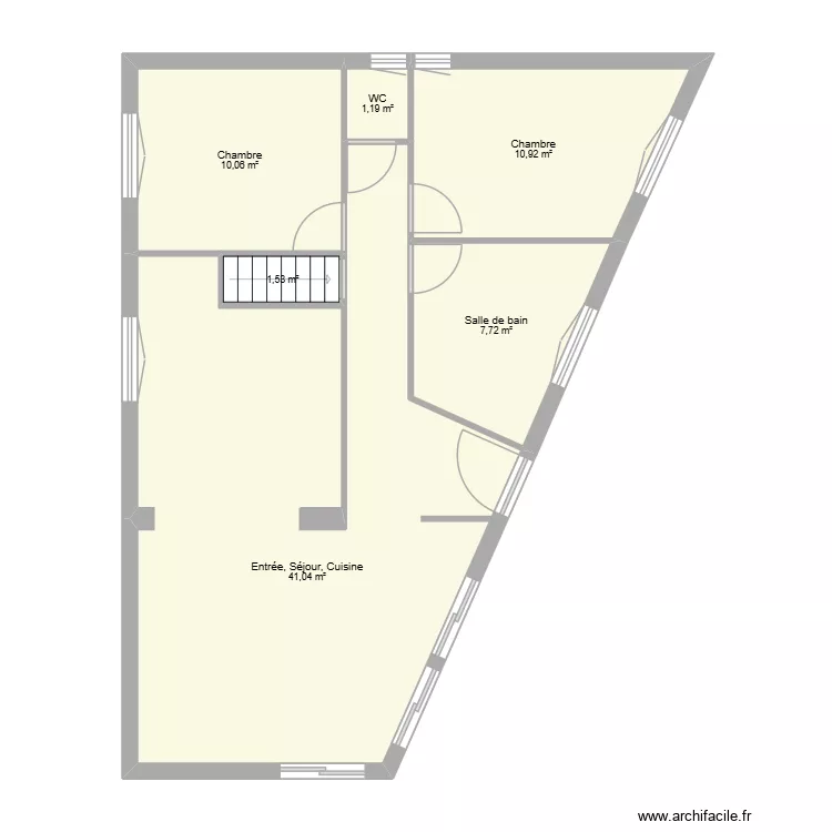 VIEUBLE. Plan de 6  et 72 m²