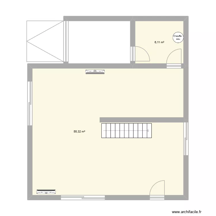 BLANCHARD. Plan de 2 et 61 m² BLANCHARD. Plan de 2 et 61 m²