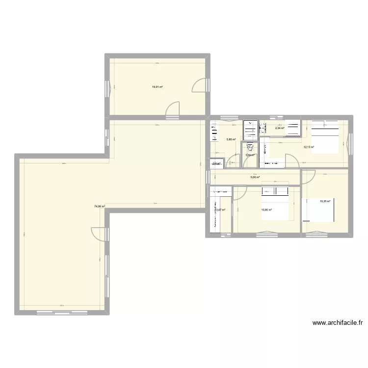 Plan 1. Plan de 11 et 146 m² Plan 1. Plan de 11 et 146 m²