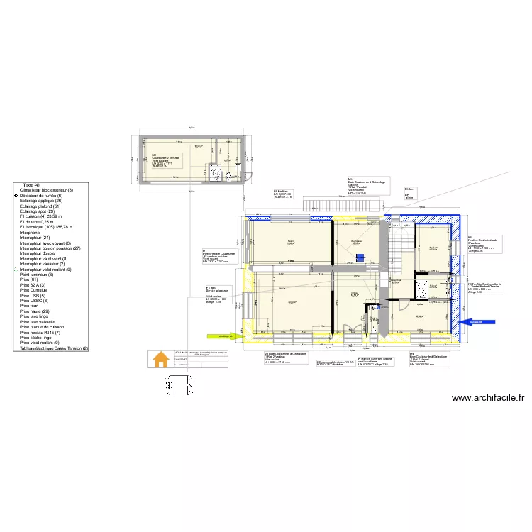 alex prjet def n&deg;decembre. Plan de 26  et 268 m²
