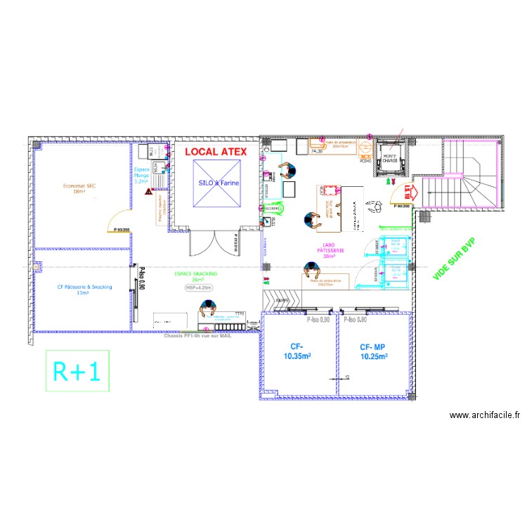 la motte r+1 labo. Plan de 0 pièce et 0 m2