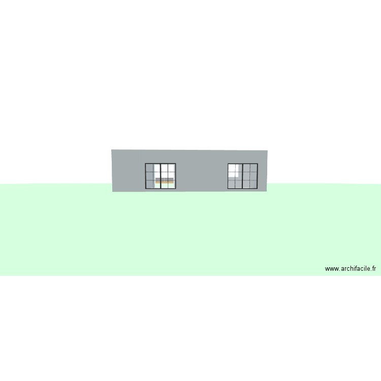 VERANDA. Plan de 2 pièces et 30 m2