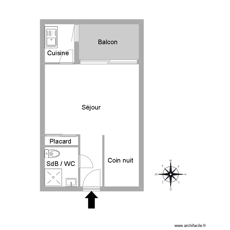 51192 ALLOUCHE. Plan de 4  et 31 m²