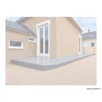 PLAN COTE MAISON AVEC RAMPE