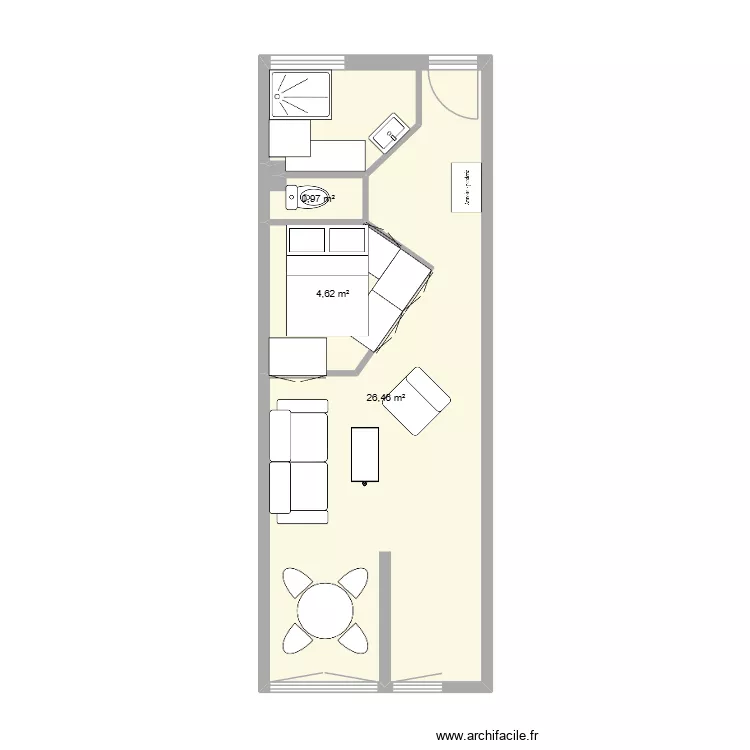 PALAVAS3. Plan de 3 et 32 m² PALAVAS3. Plan de 3 et 32 m²