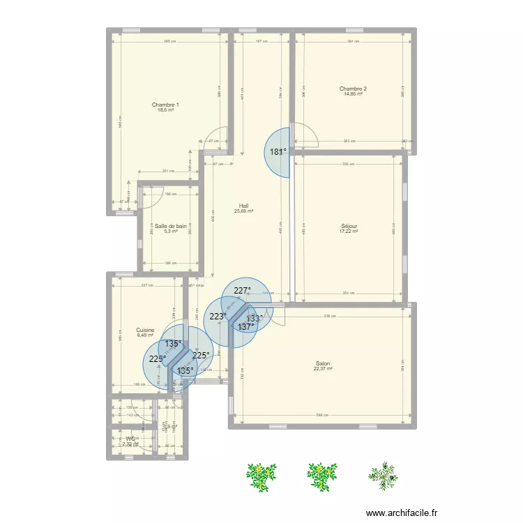 SARR 2. Plan de 9  et 116 m²