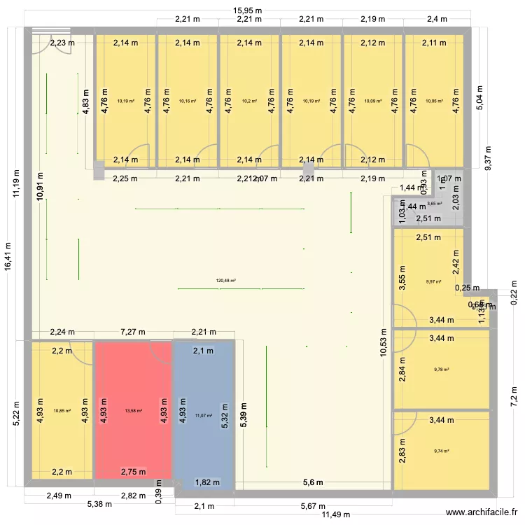 SHARP PHYSIO PARIS 20. Plan de 14  et 250 m²