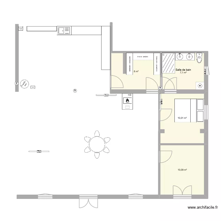 appartement saint martin 3. Plan de 4 et 35 m² appartement saint martin 3. Plan de 4 et 35 m²