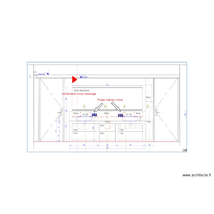 meuble sdb parental elec 0324. Plan de 0 pièce et 0 m2