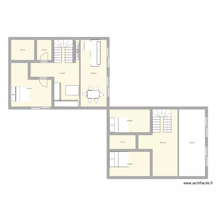 New plan maison. Plan de 10  et 130 m²