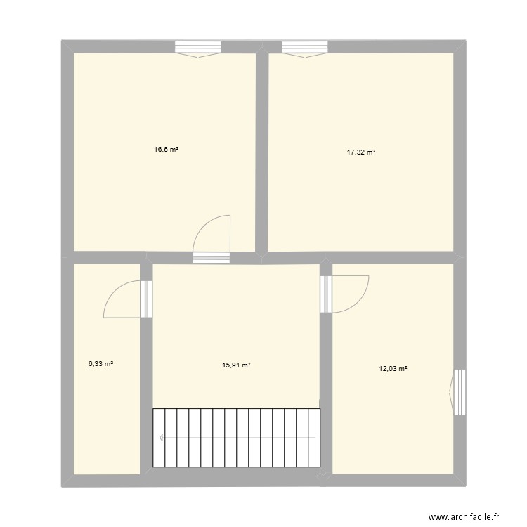 Plan basique. Plan de 19 pièces et 299 m2