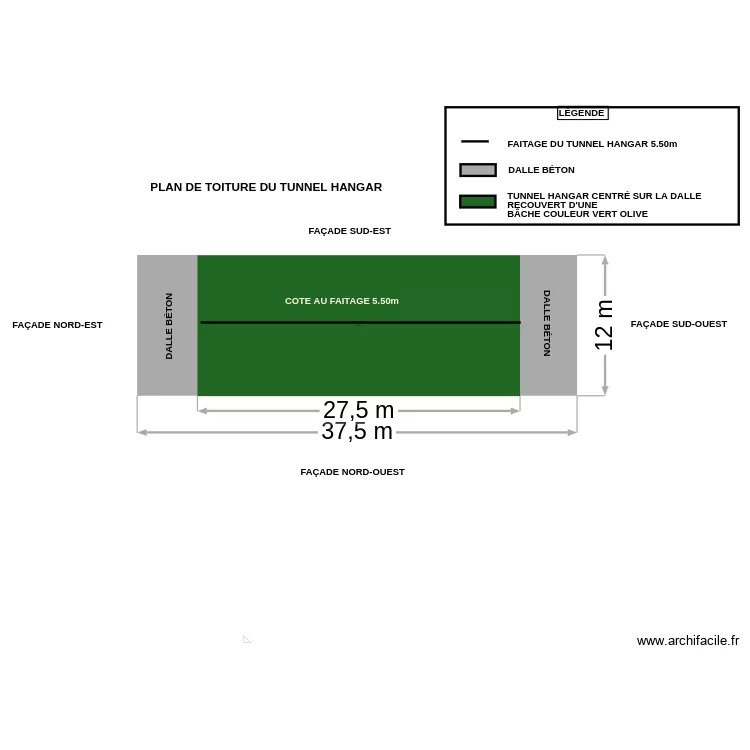 TUNNANG PLAN DE TOITURE. Plan de 