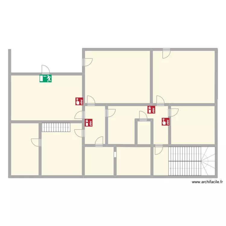Sous-sol HEXECHO. Plan de 