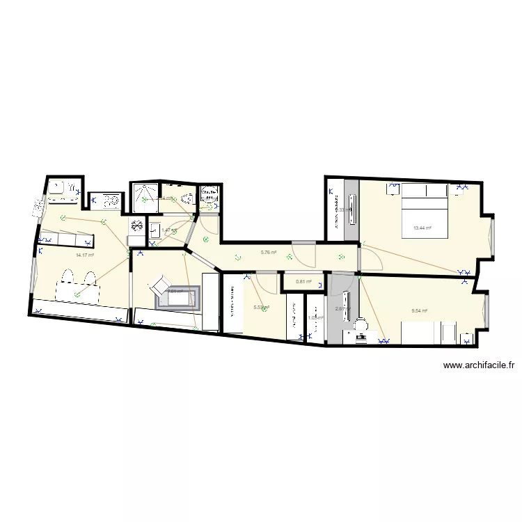 FRESCA v7 elec. Plan de 13 et 67 m² FRESCA v7 elec. Plan de 13 et 67 m²