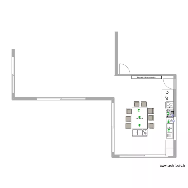 Manu maison. Plan de 