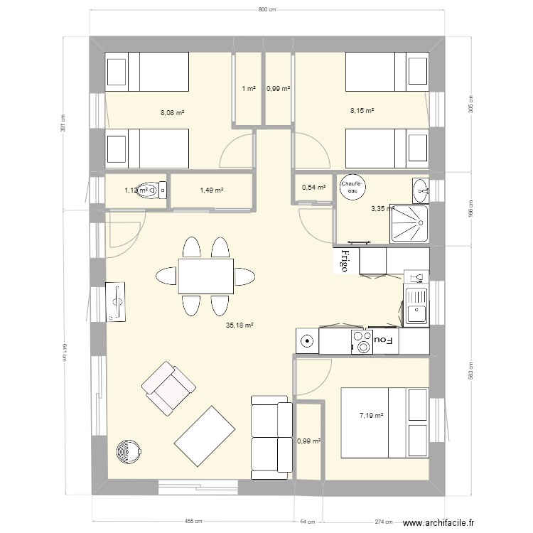 ^penestin4. Plan de 11 pièces et 68 m2