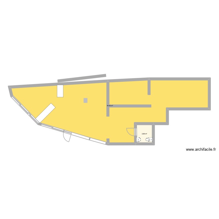 resto petit bistro. Plan de 0 pièce et 0 m2