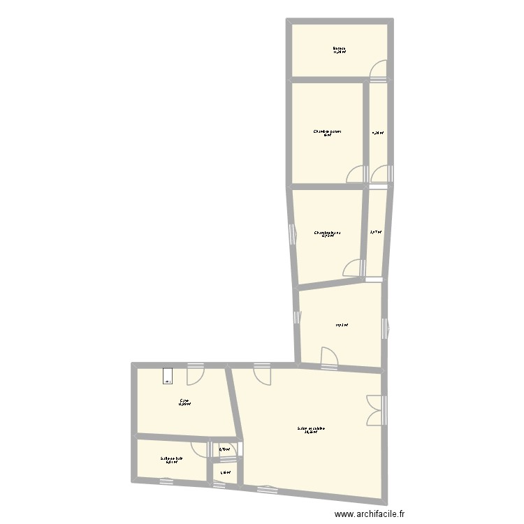 Maison Futur. Plan de 11 pièces et 123 m2