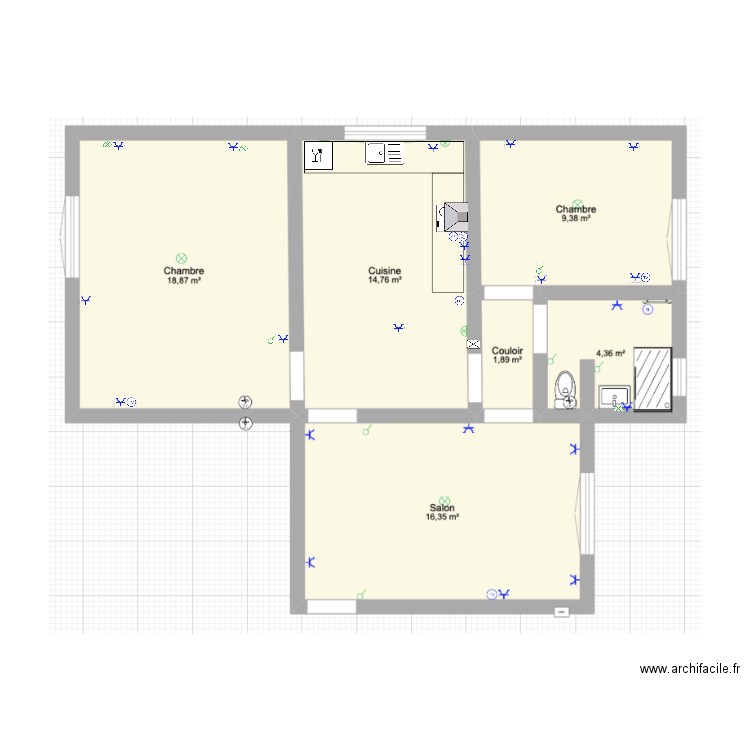 cambo 2. Plan de 0 pièce et 0 m2