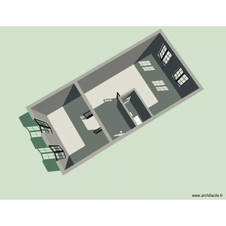108 rsa amenage 1. Plan de 2 Pièces et 59 m² 108 rsa amenage 1. Plan de 2 Pièces et 59 m²