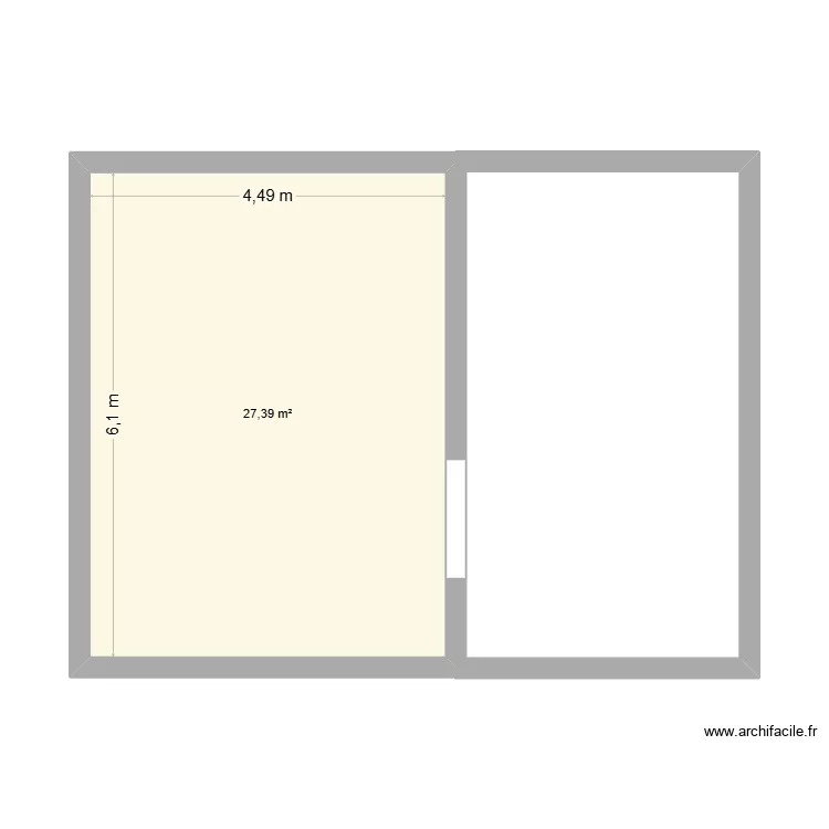 EVA. Plan de 1 et 27 m² EVA. Plan de 1 et 27 m²