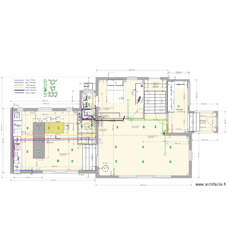 Oasis_projet_CuisineL4. Plan de 42 pièces et 255 m2