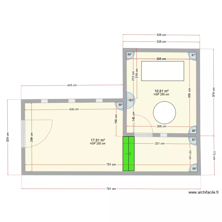 Abri de jardin 3. Plan de 
