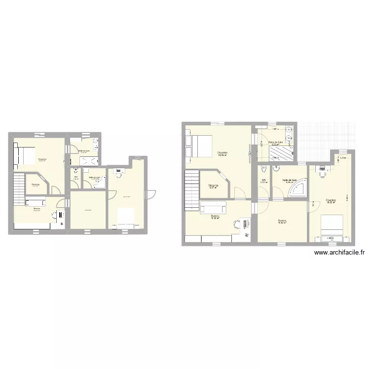 étage. Plan de 8 et 85 m² étage. Plan de 8 et 85 m²
