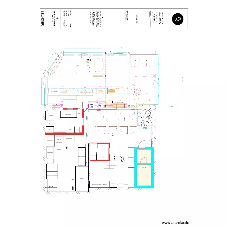 douvre. Plan de 1 pièce et 8 m²