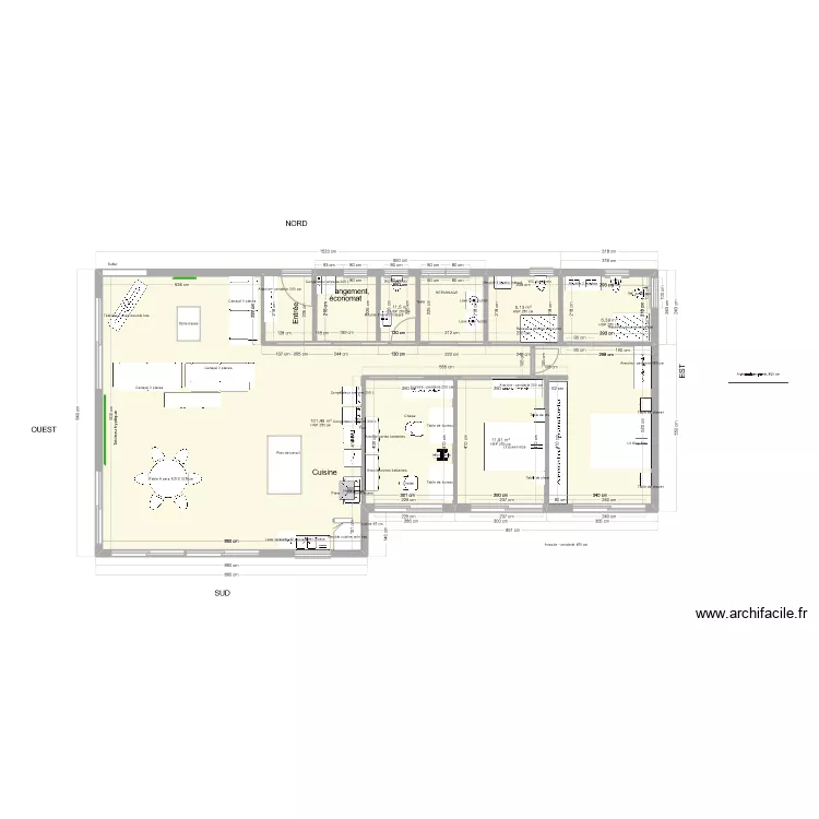 Maison 1 niveau 174 M2 ext. int 144.3 grandes cahmbres est. Plan de Maison 1 niveau 174 M2 ext. int 144.3 grandes cahmbres est. Plan de