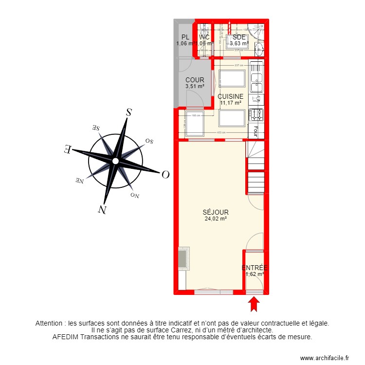 BI18782 -. Plan de 20 pièces et 116 m2