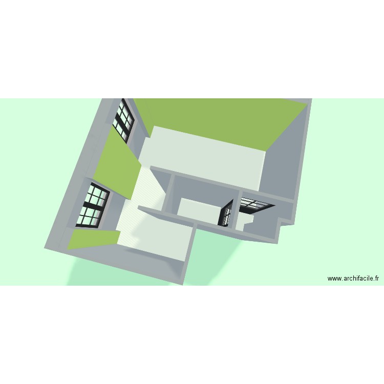 sdb pepette. Plan de 3 pièces et 15 m2